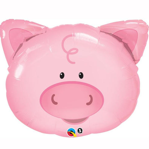 Pig Head Supershape Foil Balloon (30")