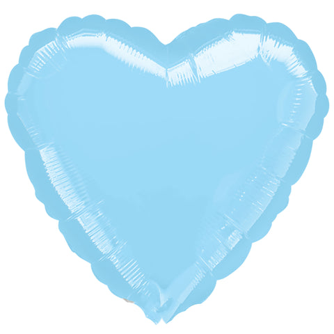Metallic Pastel Blue Mini Heart (9")