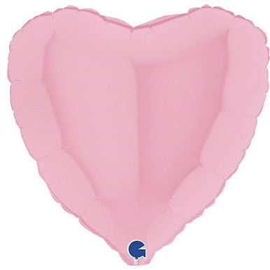 Matte Pink Heart Foil Balloon (18")