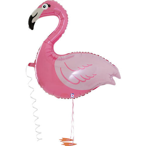 Walking Flamingo - Walker Foil Balloon (42")