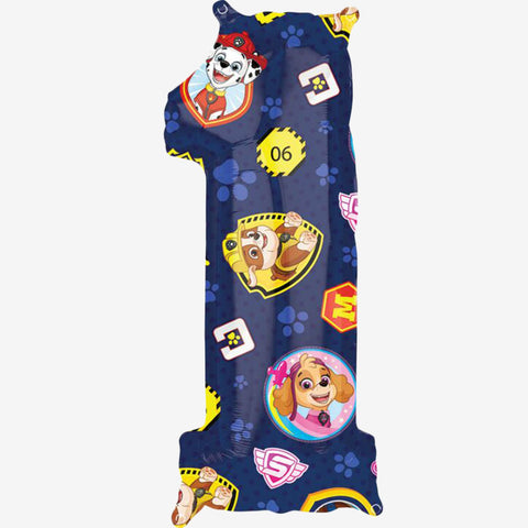 Anagram Paw Patrol Number 1 Foil Balloon (26")