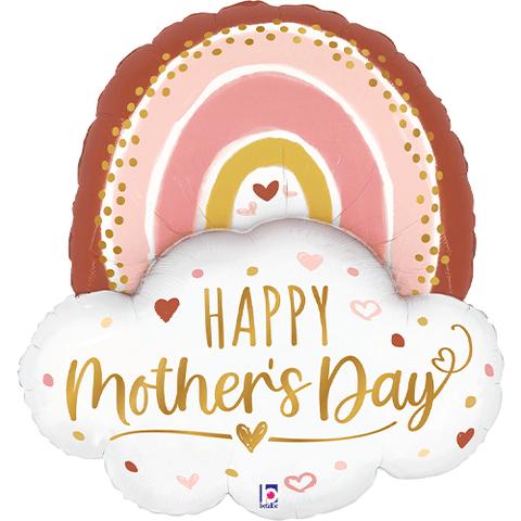 Mother's Day Boho Rainbow - Supershape Foil Balloon (35")