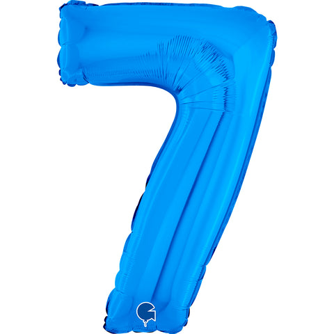 Grabo Blue Number 7 Foil Balloon (26")
