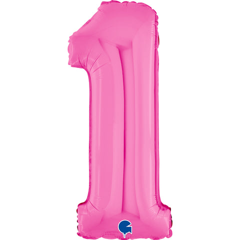 Grabo Fuchsia Number 1 Foil Balloon (26")