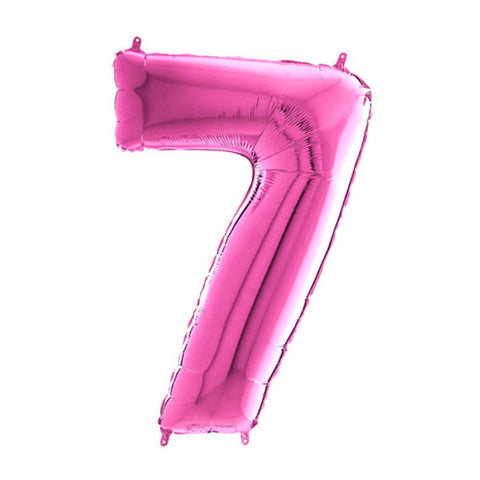 Grabo Fuchsia Number 7 Foil Balloon (26")