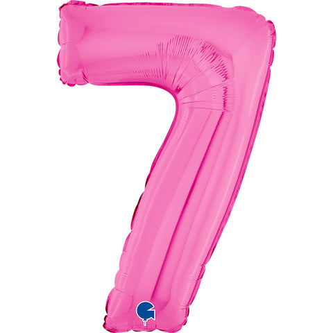 Grabo Fuchsia Number 7 Foil Balloon (26")