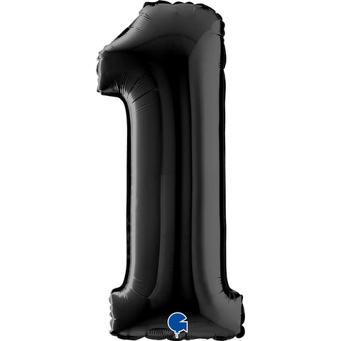 Grabo Black Number 1 Foil Balloon (26")