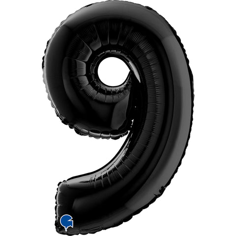 Grabo Black Number 9 Foil Balloon (26")