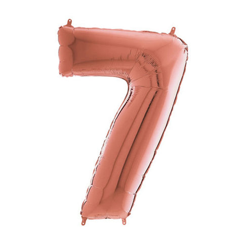 Grabo Rose Gold Number 7 Foil Balloon (26")