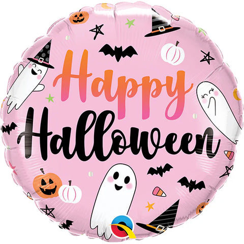 Happy Halloween Cute Ghosts Foil Balloon (18")