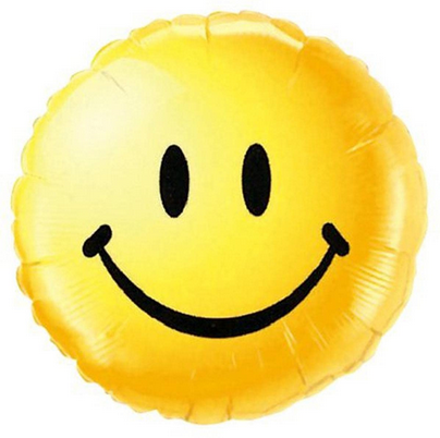 Smiley Face Emoji Foil Balloon (18")