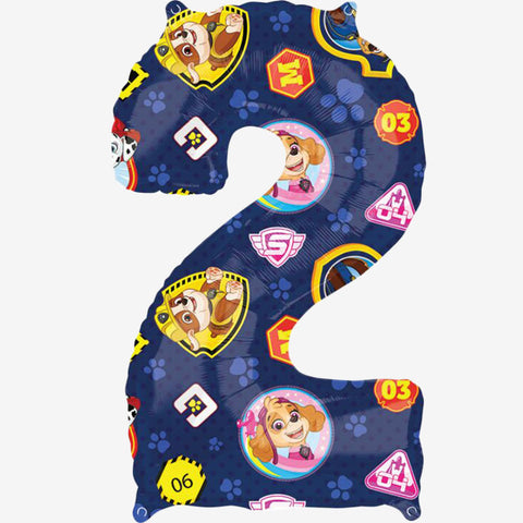 Anagram Paw Patrol Number 2 Foil Balloon (26")