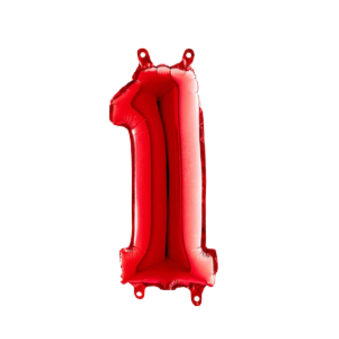 Grabo Red Number 1 Foil Balloon (14")