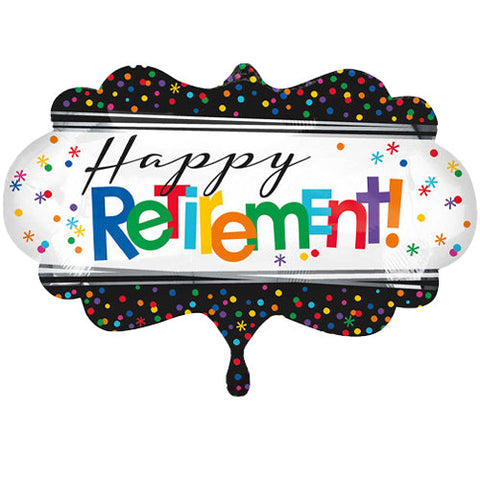 Happy Retirement Supershape Foil Balloon (27")