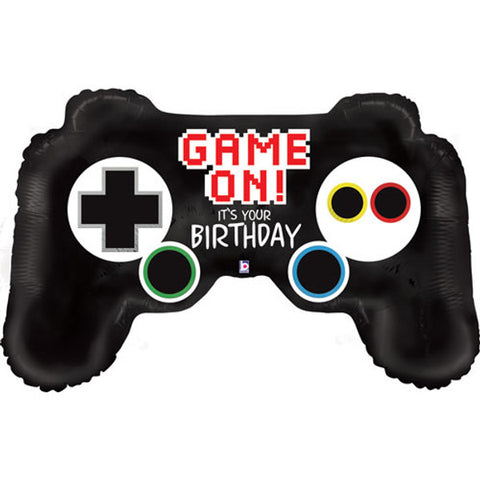 Game Controller Game On Birthday Foil Balloon (36")