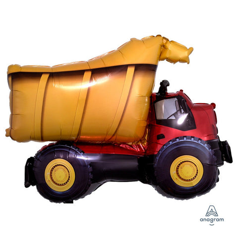 Dump Truck SuperShape Foil Balloon (32")