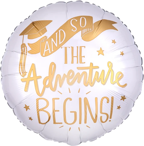 And So the Adventure Begins Foil Balloon (17")