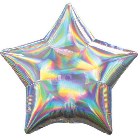 Iridescent Star Foil Balloon (18")