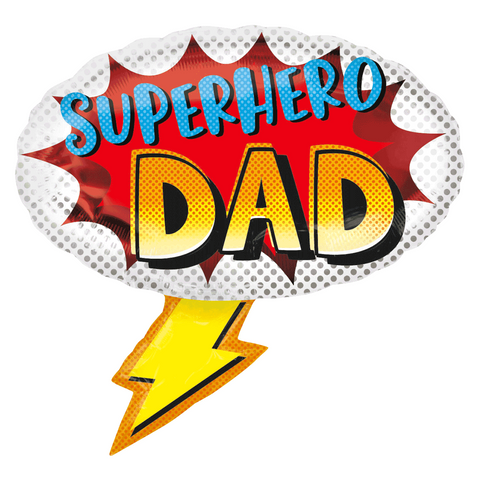 Super Hero Dad Supershape Foil Balloon (27")
