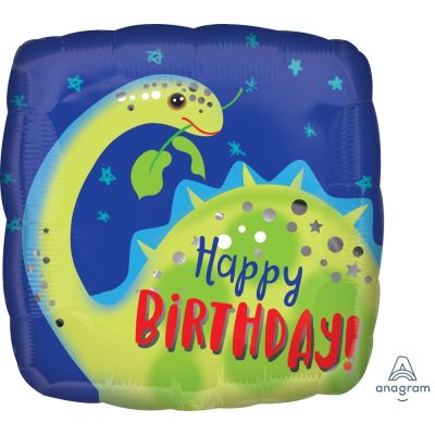 Brontosaurus Happy Birthday Foil Balloon (18")