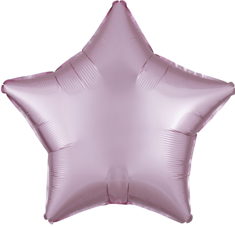 Pastel Pink Satin Luxe Star Balloon (18")