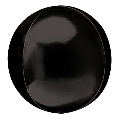 Black Jumbo Orbz Foil Balloon (21")