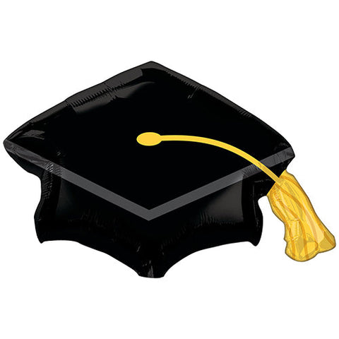 Graduation Cap Supershape Foil Balloon (31")