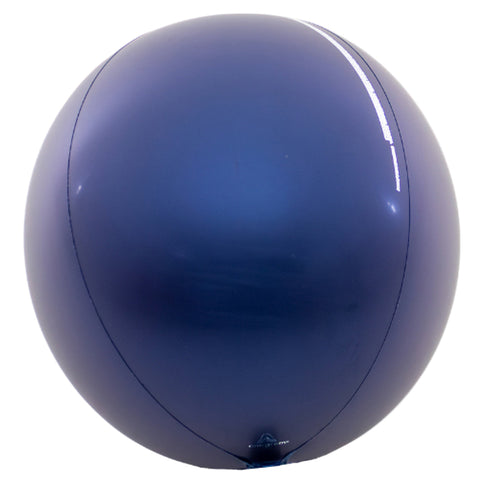 True Navy Orbz Foil Balloon (16")