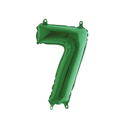 Grabo Green Number 7 Foil Balloon (14")