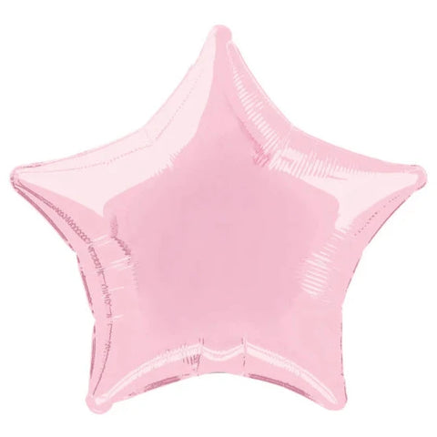 Pastel Pink Star Foil Balloon (20")