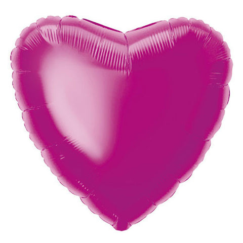 Hot Pink Heart Foil Balloon (18")