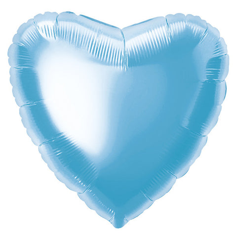 Baby Blue Heart Foil Balloon (18")