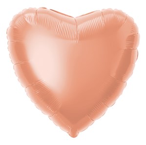Rose Gold Heart Foil Balloon (18")