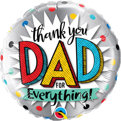 Thank You Dad Foil Balloon (18")