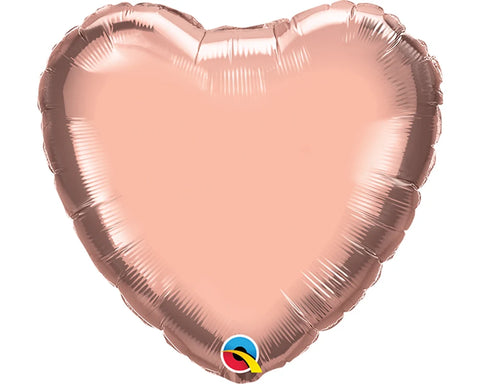 Rose Gold Mini Foil Heart (9")