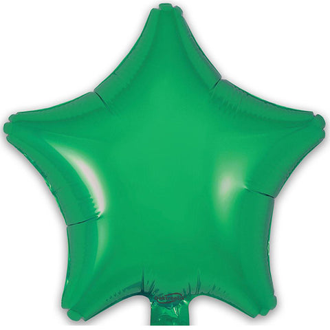 Oaktree Self Sealing Green Mini Star Balloon (9")