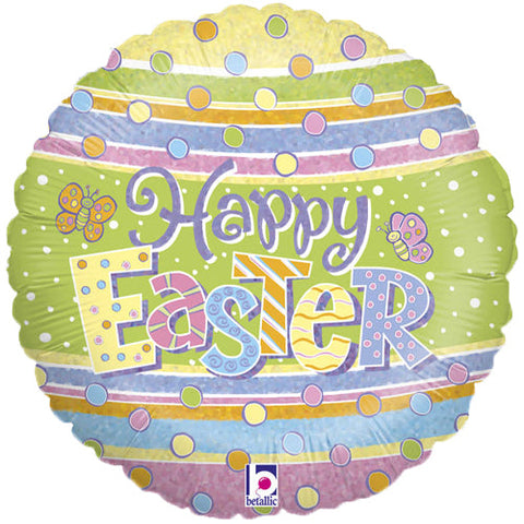 Easter: Pastel Holographic Foil Balloon (18")