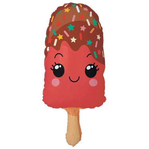 Red Ice Cream Lolly - Supershape Foil Balloon (33")