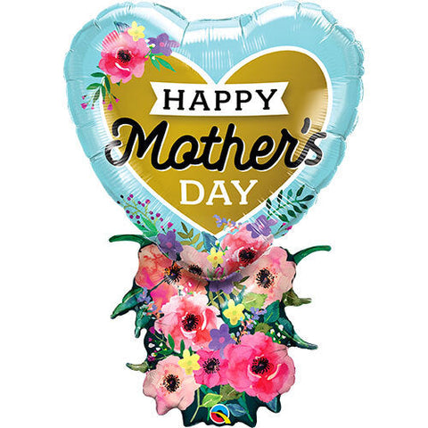 Mother's Day Heart Bouquet - Supershape Foil Balloon (38")