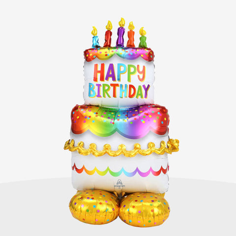 Airloonz Birthday Cake Foil Balloon (53")