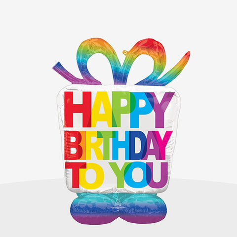 Airloonz Birthday Present Foil Balloon (50")