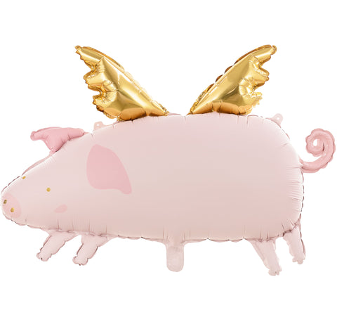 Flying Pig Foil Balloon (28")