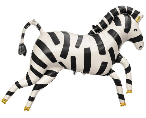 Zebra Supershape Foil Balloon (39")