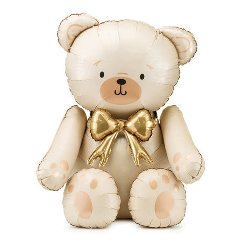 Cream Sitting Bear Foil Balloon (44")