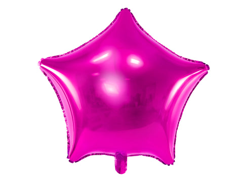 Party Deco Dark Pink Star Foil Balloon (19")