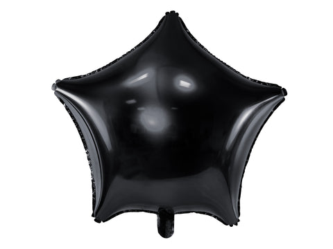 Party Deco Black Star Foil Balloon (19")