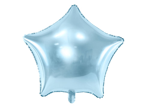 Party Deco Sky Blue Star Foil Balloon (19")