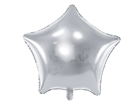 Party Deco Silver Star Foil Balloon (27.5")