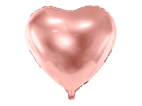 Party Deco Rose Gold Heart Foil Balloon (18")