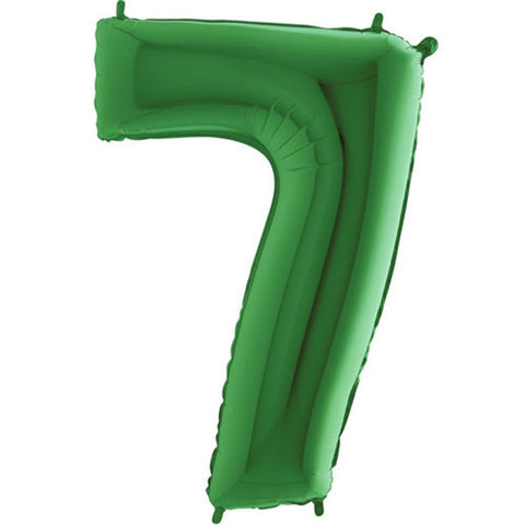 Grabo Green Number 7 Foil Balloon (40")